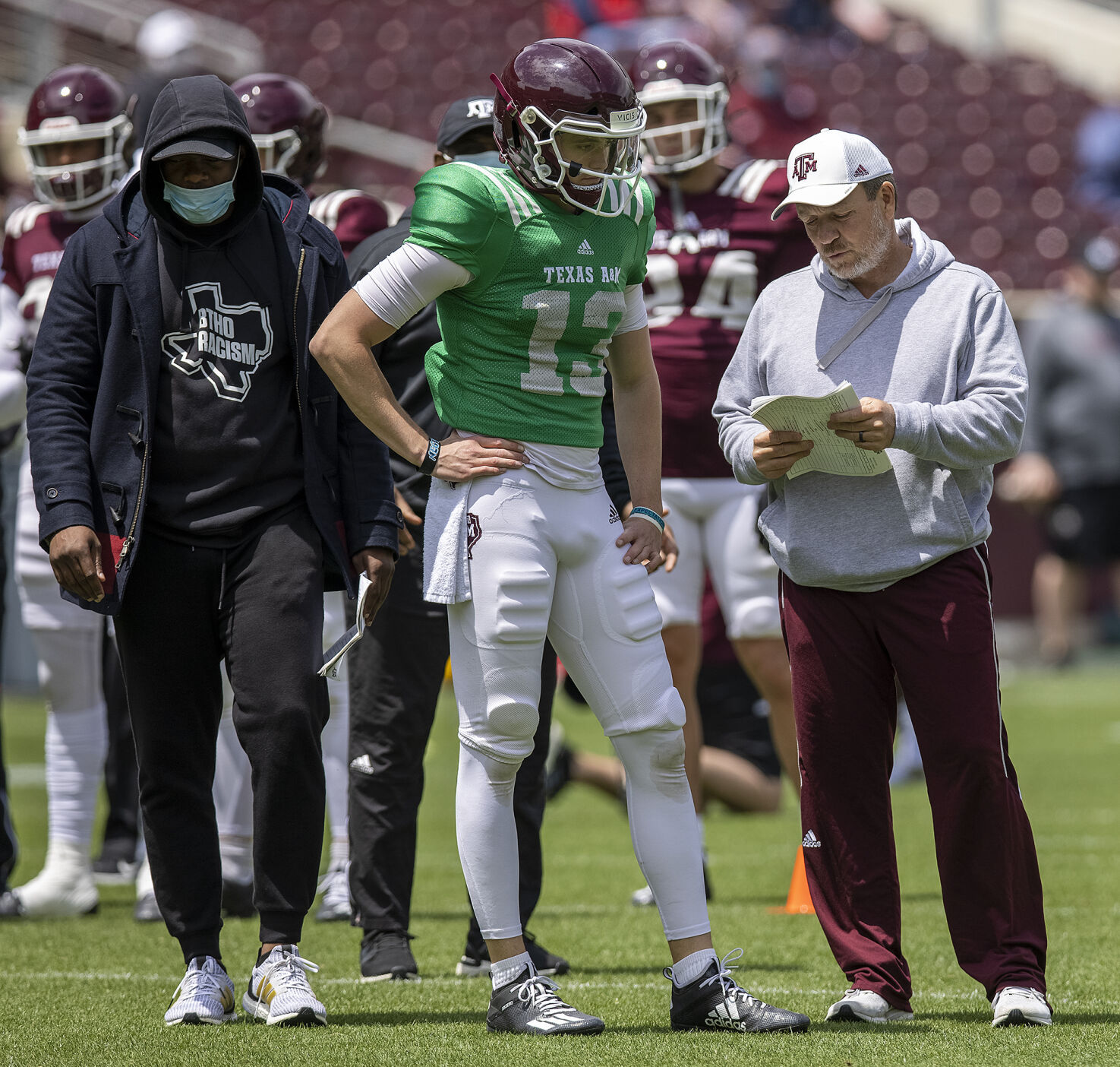 Spring football practice